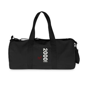 25th Birthday Gift Husband Original April 2000 - Recycled Canvas Sports Bag by Stanley/Stella - black - Front