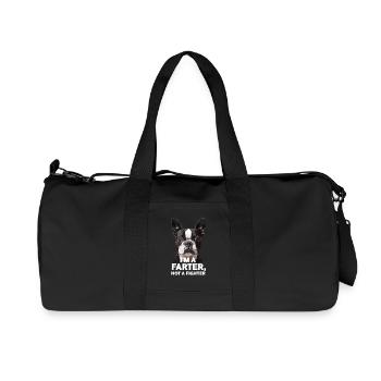 Französische Bulldogge, Ich Bin Ein Pupser, Kein - Recycelte Canvas-Sporttasche von Stanley/Stella - Schwarz - Vorne