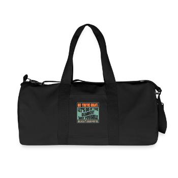 Non, vous avez raison, faisons-le de la manière la plus stupide qui soit - Sac de sport en toile recyclée Stanley/Stella - noir - Devant