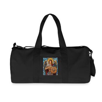 Archange Michel en armure Peinture Mosaïque - Sac de sport en toile recyclée Stanley/Stella - noir - Devant