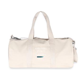 Human Resources Specialist in Training Profession - Recycled Canvas Sports Bag by Stanley/Stella - natural - Front