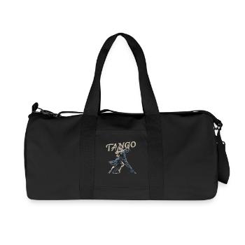 Elegance of Tango: Passionate Dance Moment - Recycled Canvas Sports Bag by Stanley/Stella - black - Front