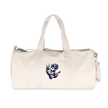 Alpaca Guitariste de Rock and Roll - Sac de sport en toile recyclée Stanley/Stella - blanc naturel - Devant