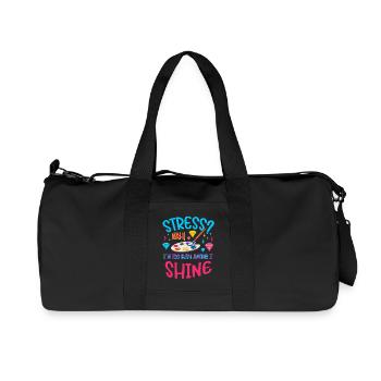 Diamond Painting Artist Stress Too Busy Shine - Recycled Canvas Sports Bag by Stanley/Stella - black - Front