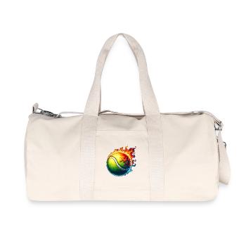 Tennis ball - Recycled Canvas Sports Bag by Stanley/Stella - natural - Front