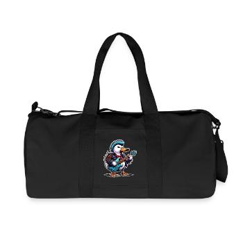 Duck Rock and Roll Guitarist - Recycled Canvas Sports Bag by Stanley/Stella - black - Front