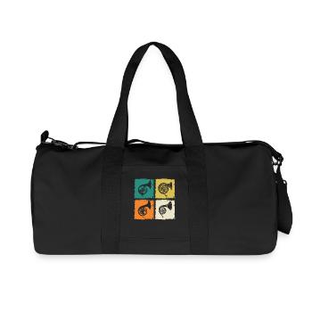 Horn player French horn - Recycled Canvas Sports Bag by Stanley/Stella - black - Front