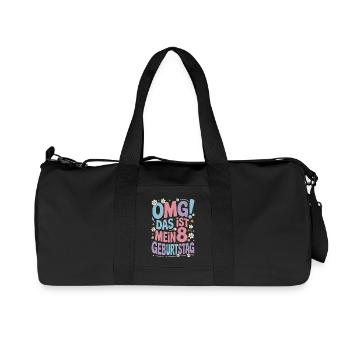 8. Geburtstag Mädchen Das Ist Mein 8. Geburtstag - Recycelte Canvas-Sporttasche von Stanley/Stella - Schwarz - Vorne