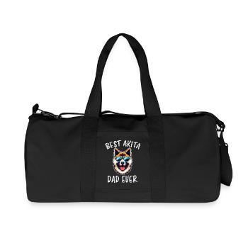 Akita Saying Akita Inu Dogs Funny Akita Gift - Recycled Canvas Sports Bag by Stanley/Stella - black - Front