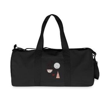Love and joy - Recycelte Canvas-Sporttasche von Stanley/Stella - Schwarz - Vorne