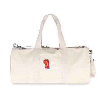 Stolz Eritreer Zu Sein Flagge Motiv - Recycelte Canvas-Sporttasche von Stanley/Stella - Naturweiß - Vorne