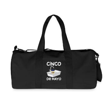 Cinco De Mayo Fun at the Sink - Recycled Canvas Sports Bag by Stanley/Stella - black - Front