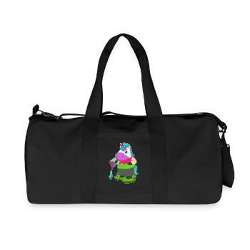 Cerf-volant licorne Cerf-volant - Sac de sport en toile recyclée Stanley/Stella - noir - Devant