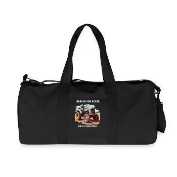 TRACTOR AGRICULTURE LEGEND OF THE FIELD - Recycled Canvas Sports Bag by Stanley/Stella - black - Front