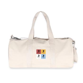 Squares Figure Skating Figure Skating Sports Hobby - Recycled Canvas Sports Bag by Stanley/Stella - natural - Front