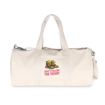 DON'T FOLLOW THE TREND - Recycled Canvas Sports Bag by Stanley/Stella - natural - Front