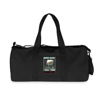 Statistician Error Bars I Call Them Data Analysis - Recycled Canvas Sports Bag by Stanley/Stella - black - Front