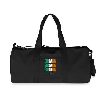 Flag of Ireland, Irish Pride - Recycled Canvas Sports Bag by Stanley/Stella - black - Front