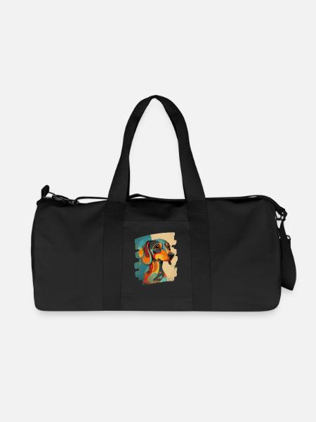 Dackel - Recycelte Canvas-Sporttasche von Stanley/Stella - Schwarz