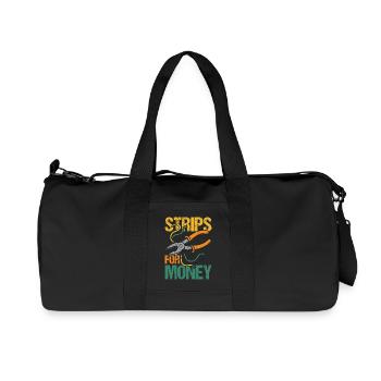 Bandes pour l’argent Électricien - Sac de sport en toile recyclée Stanley/Stella - noir - Devant