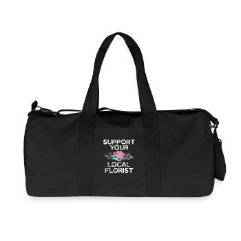 Support your local florist with - Recycled Canvas Sports Bag by Stanley/Stella - black - Front