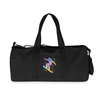 Snowboarder Snowboarding Snowboard - Recycled Canvas Sports Bag by Stanley/Stella - black - Front
