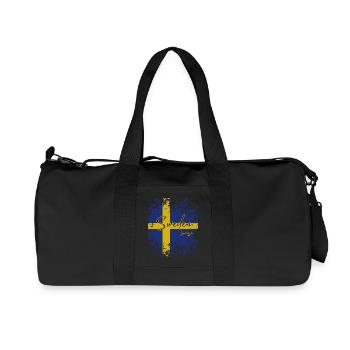 Fierté suédoise, drapeau de la Suède - Sac de sport en toile recyclée Stanley/Stella - noir - Devant