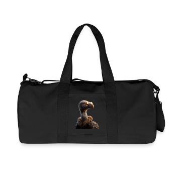 Vautour Oiseau de proie Vautour Vautour mignon Vautour - Sac de sport en toile recyclée Stanley/Stella - noir - Devant