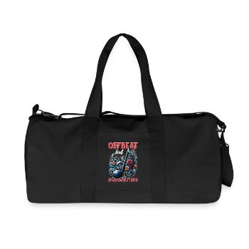 Music Teacher Offbeat But Loves Musical Instrument - Recycled Canvas Sports Bag by Stanley/Stella - black - Front
