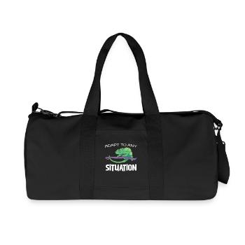 Chameleon adaptation to any situation - Recycled Canvas Sports Bag by Stanley/Stella - black - Front