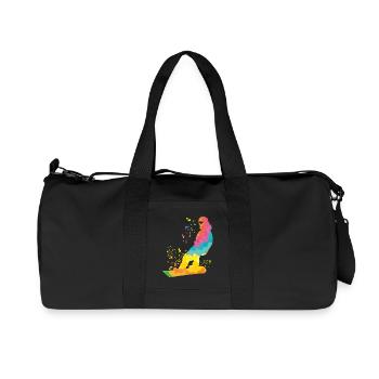 Snowboarder Snowboarding Snowboard - Recycled Canvas Sports Bag by Stanley/Stella - black - Front