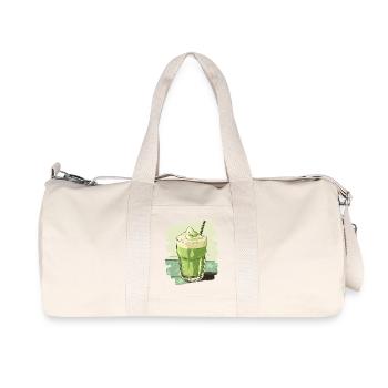 Matcha Latte Liebhaber Grüntee - Recycelte Canvas-Sporttasche von Stanley/Stella - Naturweiß - Vorne