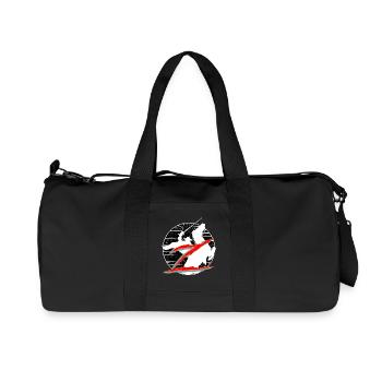 Horsman - Sac de sport en toile recyclée Stanley/Stella - noir - Devant