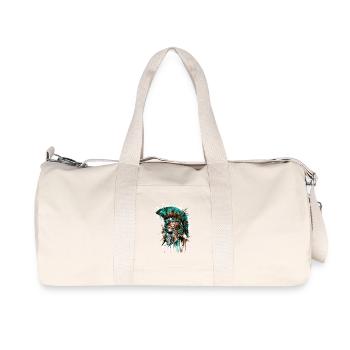Spartan Skull - Recycled Canvas Sports Bag by Stanley/Stella - natural - Front