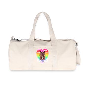 Capybara Bubble tea - Sac de sport en toile recyclée Stanley/Stella - blanc naturel - Devant