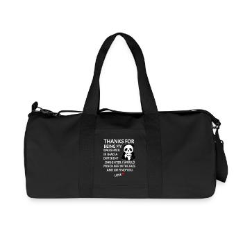 Danke, dass du meine Tochter bist Vater-Tochter - Recycelte Canvas-Sporttasche von Stanley/Stella - Schwarz - Vorne