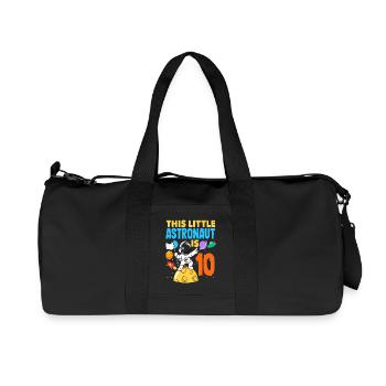 This little astronaut is 10 years old - Recycled Canvas Sports Bag by Stanley/Stella - black - Front