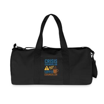 L’assistante sociale soutient le - Sac de sport en toile recyclée Stanley/Stella - noir - Devant