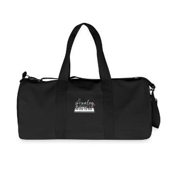 DJ Djing Label Keyboard - Recycelte Canvas-Sporttasche von Stanley/Stella - Schwarz - Vorne