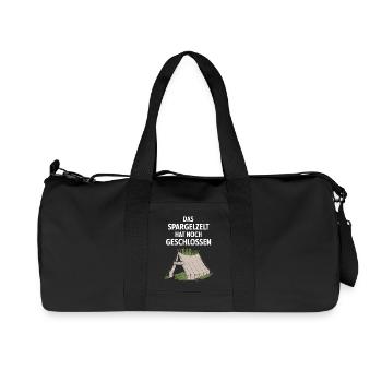 Das Spargelzelt Hat Noch Geschlossen - Recycelte Canvas-Sporttasche von Stanley/Stella - Schwarz - Vorne