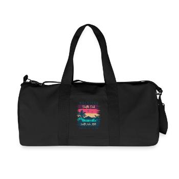 Maldives Beach Paradise - Recycelte Canvas-Sporttasche von Stanley/Stella - Schwarz - Vorne