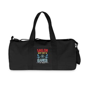 Sail Gamer Design for Gamer Fans - Recycled Canvas Sports Bag by Stanley/Stella - black - Front
