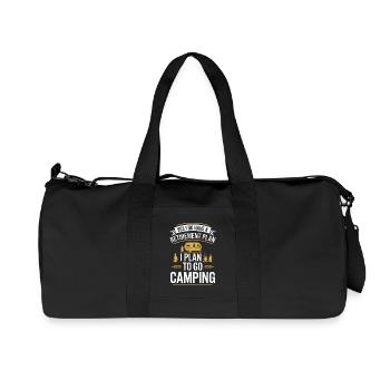 My retirement plan: camping holidays - Recycled Canvas Sports Bag by Stanley/Stella - black - Front