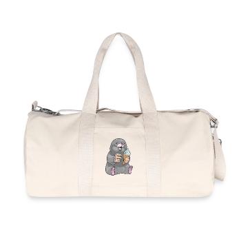 Mole Waffle Cream - Recycled Canvas Sports Bag by Stanley/Stella - natural - Front