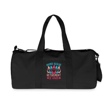La retraite du costume de nain de jardin est un gnome difficile - Sac de sport en toile recyclée Stanley/Stella - noir - Devant