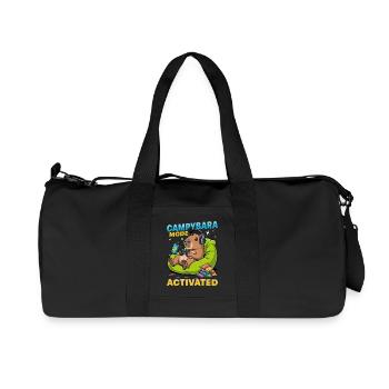 Capybara Gamer Gaming - Sac de sport en toile recyclée Stanley/Stella - noir - Devant