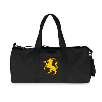 Chèvre Hälsinge - Sac de sport en toile recyclée Stanley/Stella - noir - Devant