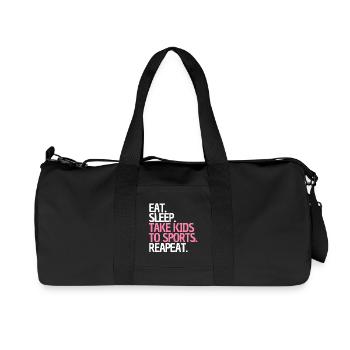 Les parents disent enfants Sports Humour - Sac de sport en toile recyclée Stanley/Stella - noir - Devant