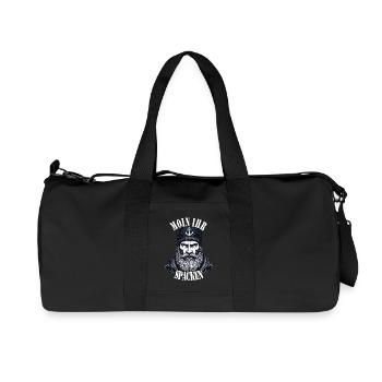 East Frisian North Sea Seaman Moin Your Spacken - Recycled Canvas Sports Bag by Stanley/Stella - black - Front