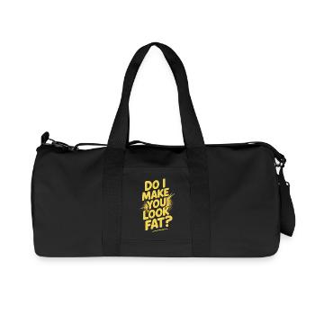 Do I Make You Look Fat Irony Cheeky Party Saying - Recycled Canvas Sports Bag by Stanley/Stella - black - Front